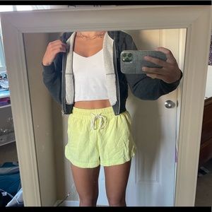 brandy melville cropped zip up hoodie